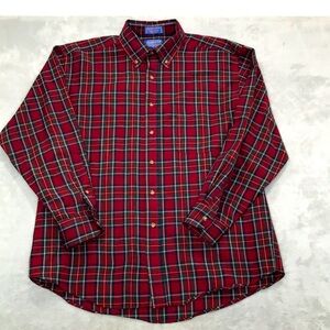 Pendleton Vintge Tartan Plaid Virgin Wool Size L